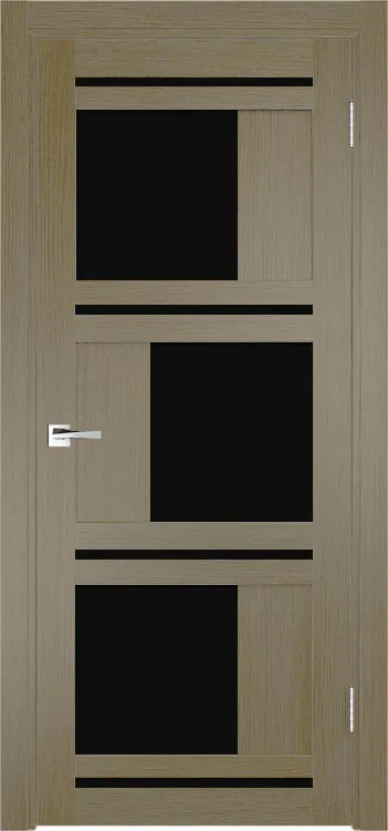 Фото Межкомнатная дверь Легенда Z-2 Тон Неаполь Остекление Лакобель черное